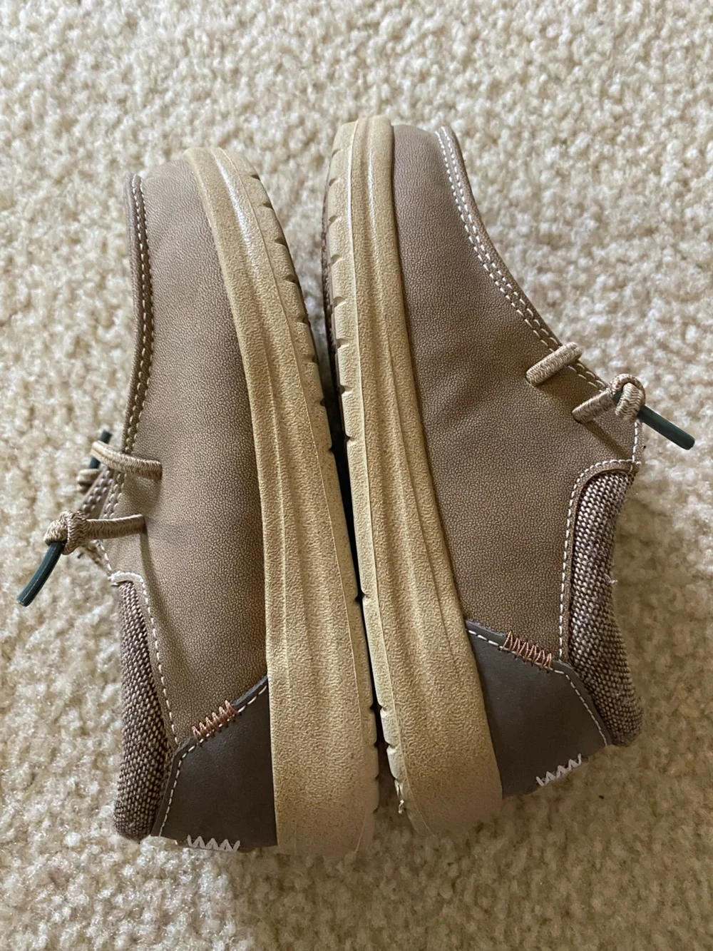 Hey DudeToddlersTan Canvas Boat Shoes